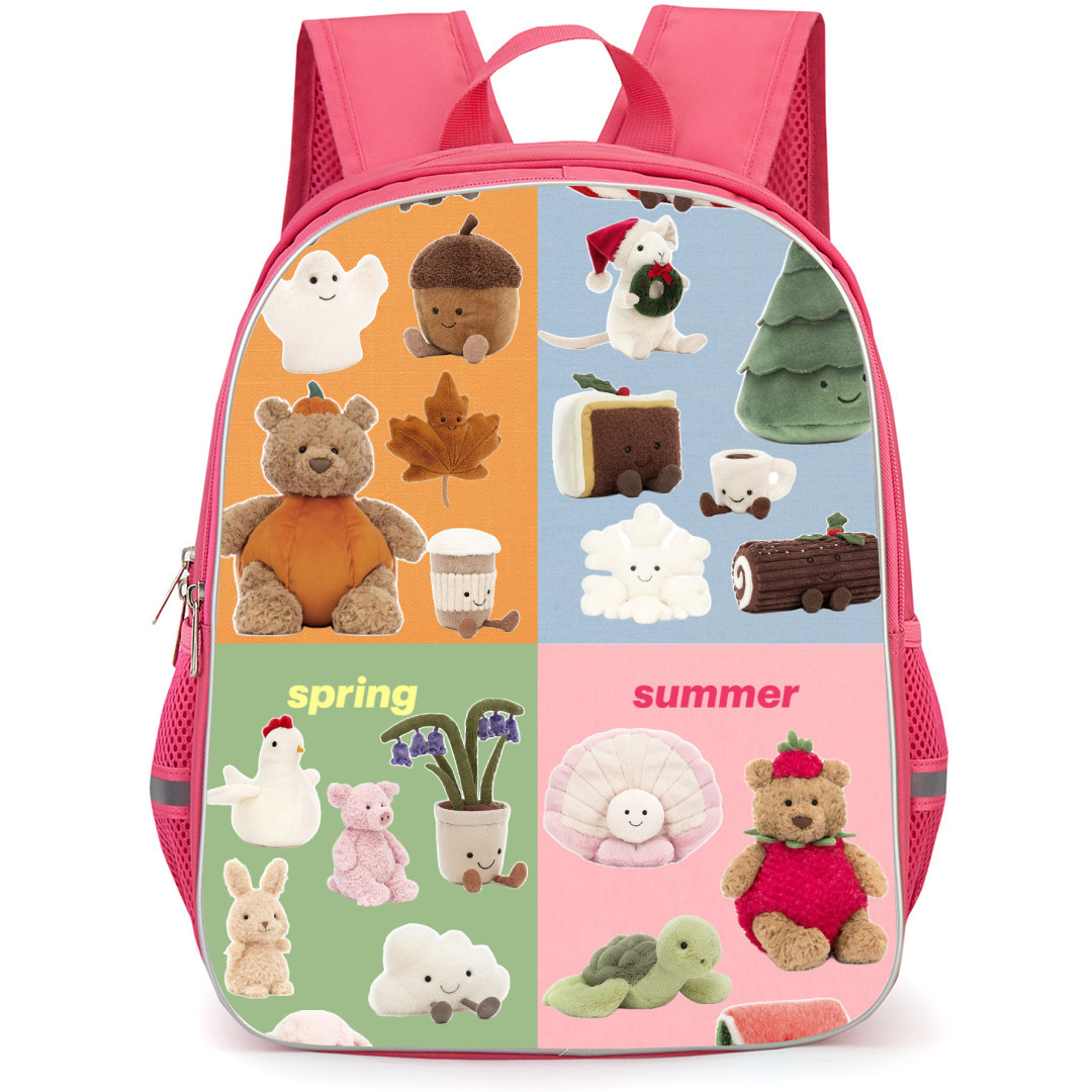 Jellycat Backpack StudentPack - Seasons Collage