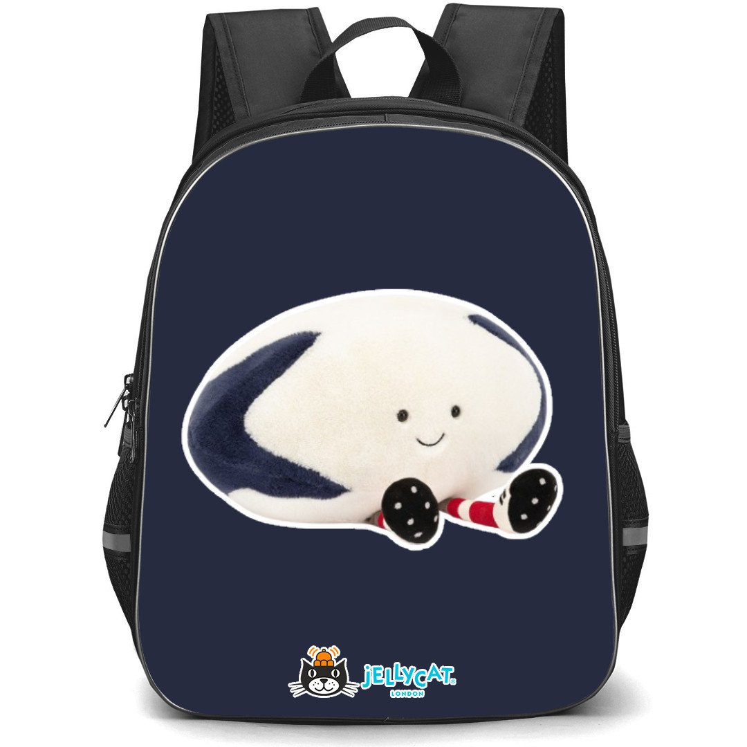 Jellycat Sports Backpack StudentPack - Rugby Ball Portrait