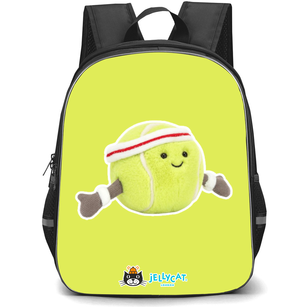 Jellycat Sports Backpack StudentPack - Tennis Ball Portrait