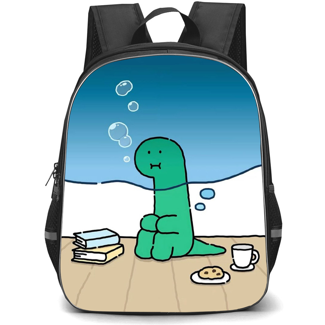 Joguman Brachio Backpack StudentPack - Brachio Sitting Cartoon Art Poster
