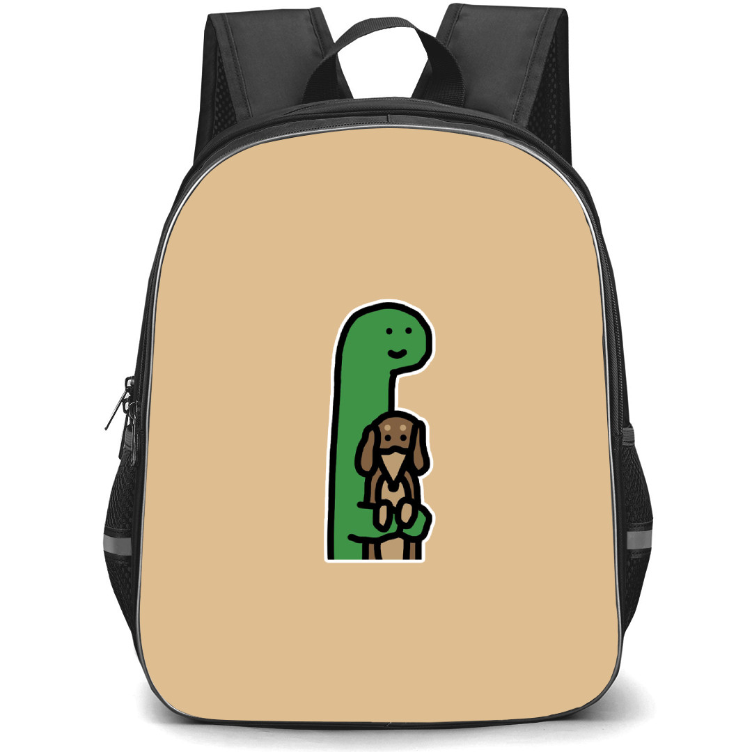 Joguman Brachio Backpack StudentPack - Brachio And Woody Longboy Illustration Art Sticker