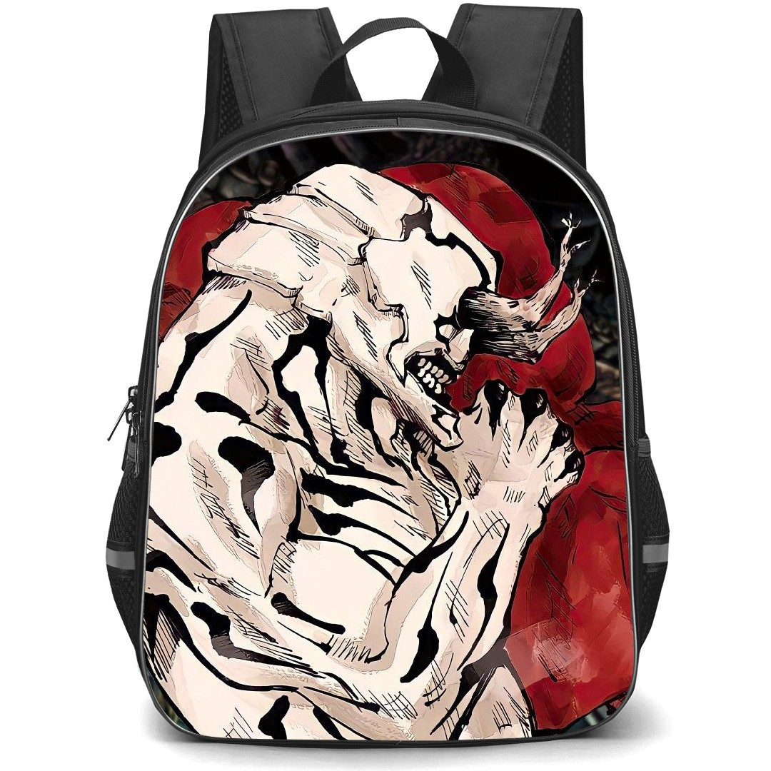 Jujutsu Kaisen Hanami Backpack StudentPack - Hanami Side Portrait On Red Background
