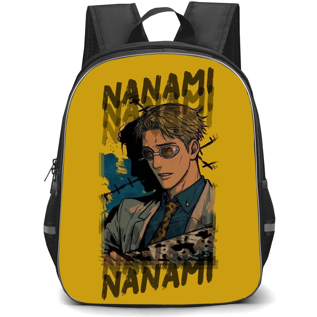 Jujutsu Kaisen Kento Nanami School Backpack StudentPack - Kento Nanami Avatar Yellow Background