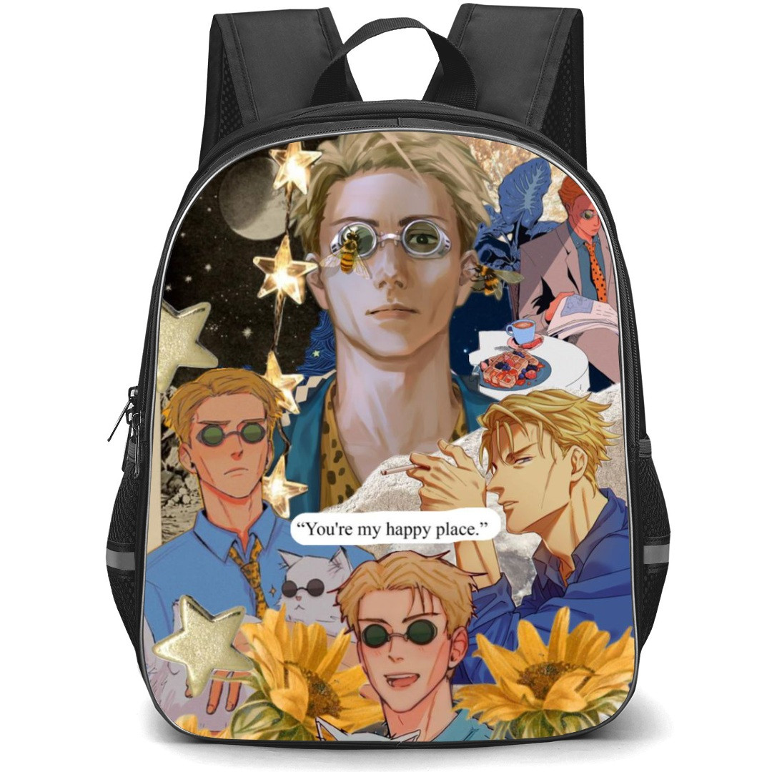 Jujutsu Kaisen Kento Nanami School Backpack StudentPack - Kento Nanami Collage Stars Background