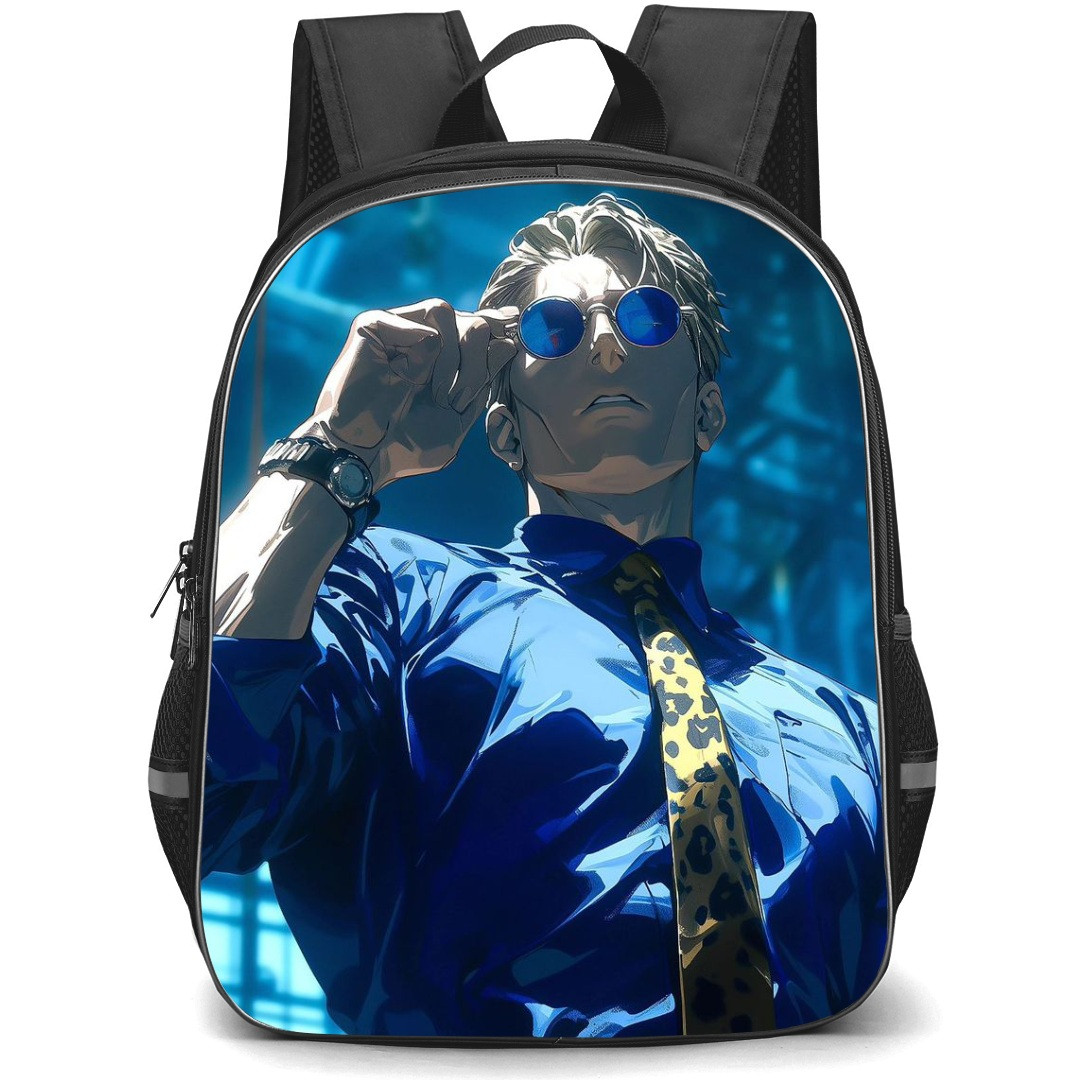 Jujutsu Kaisen Kento Nanami School Backpack StudentPack - Kento Nanami Holding Glasses Illustration