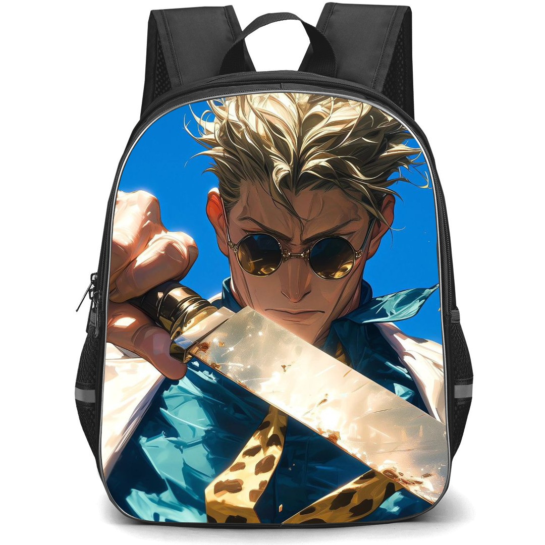 Jujutsu Kaisen Kento Nanami School Backpack StudentPack - Kento Nanami Portrait Blue Background