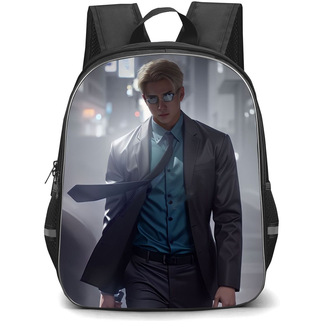 Jujutsu Kaisen Kento Nanami School Backpack StudentPack - Kento Nanami Walking City Background