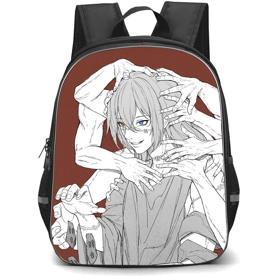 Jujutsu Kaisen Mahito Backpack StudentPack - Mahito Full Of Hands On Brown Background