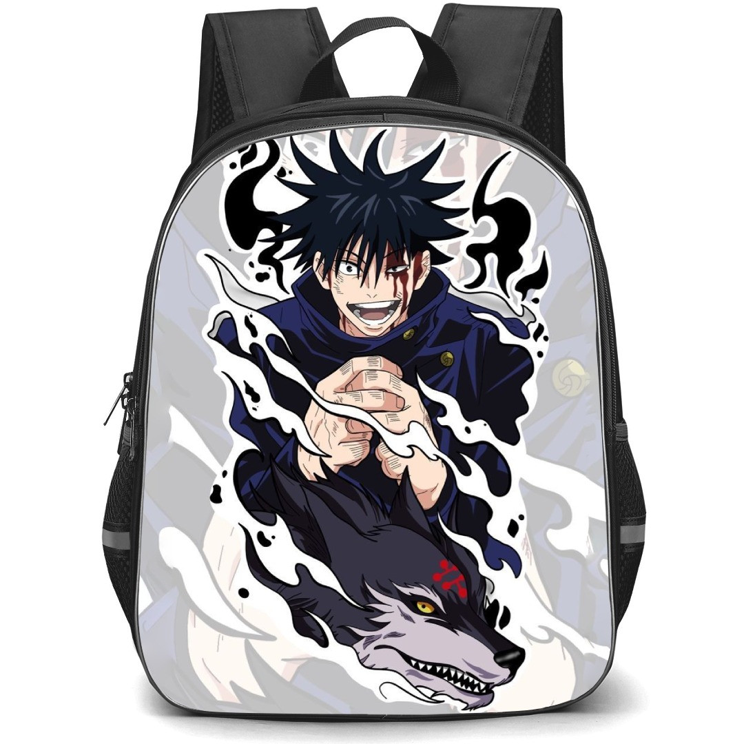 Jujutsu Kaisen Megumi Fushiguro School Backpack StudentPack - Megumi Fushiguro Bloody Avatar