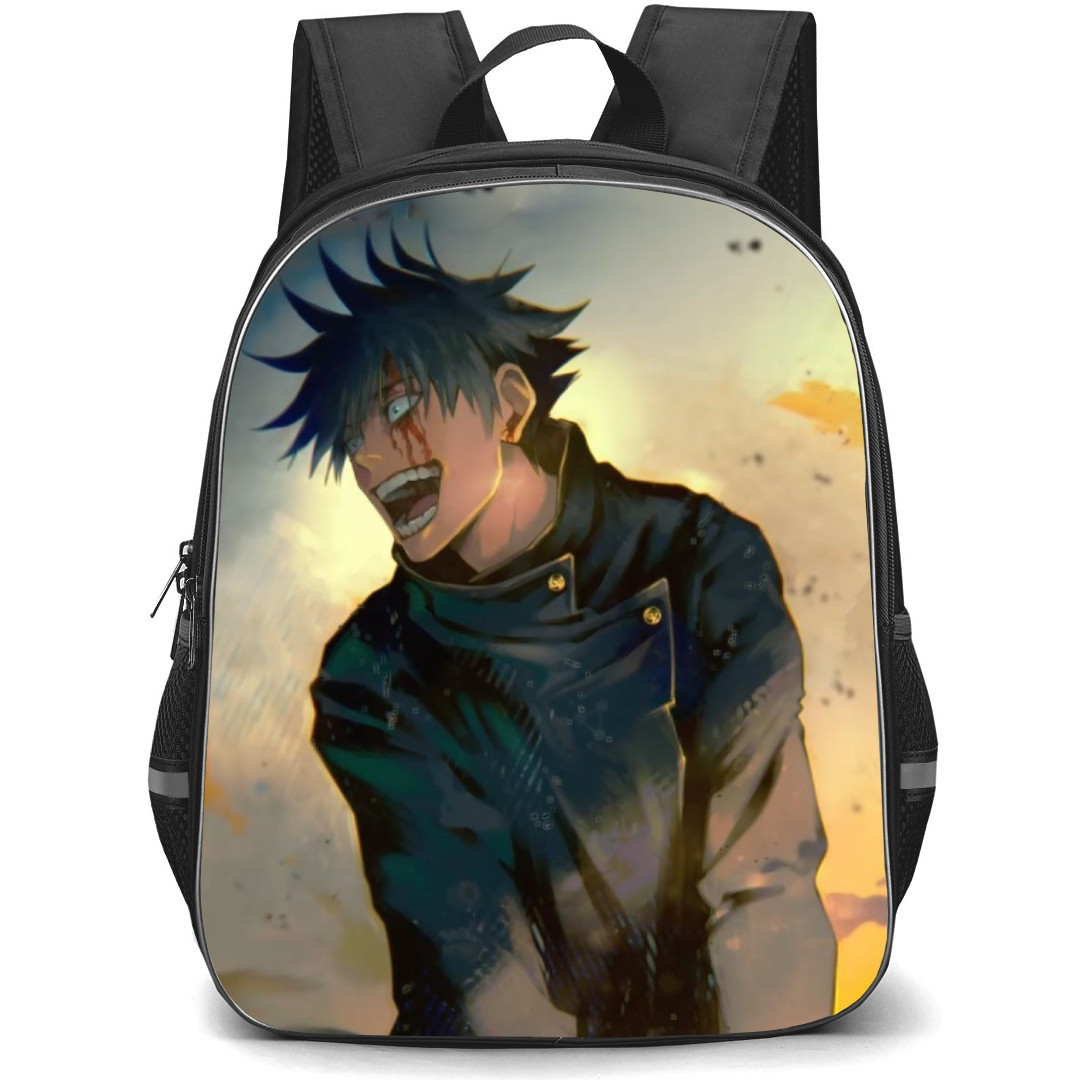 Jujutsu Kaisen Megumi Fushiguro School Backpack StudentPack - Megumi Fushiguro Side Portrait Smiling
