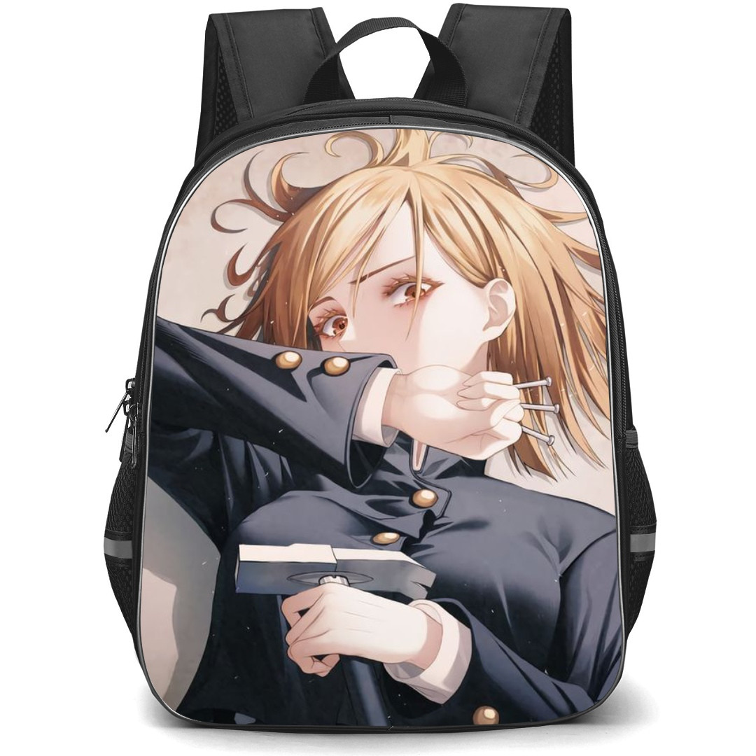 Jujutsu Kaisen Nobara Kugisaki School Backpack StudentPack - Nobara Kugisaki Portrait Brown Background