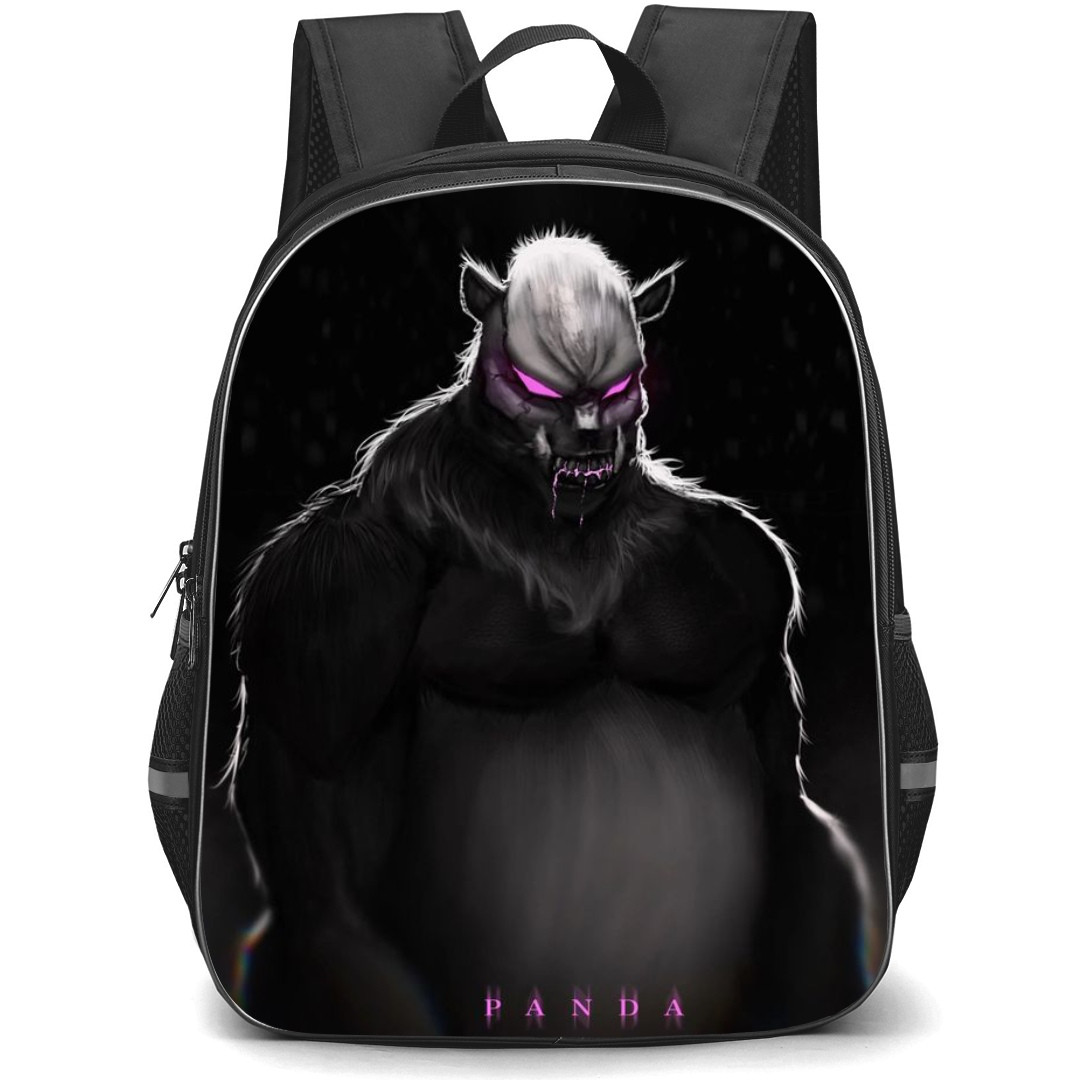 Jujutsu Kaisen Panda School Backpack StudentPack - Panda Attack Mode Black Background