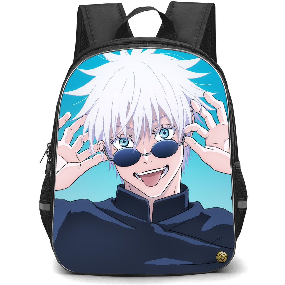 Jujutsu Kaisen Gojo Satoru Backpack StudentPack - Gojo Satoru Playing Glasses Portrait