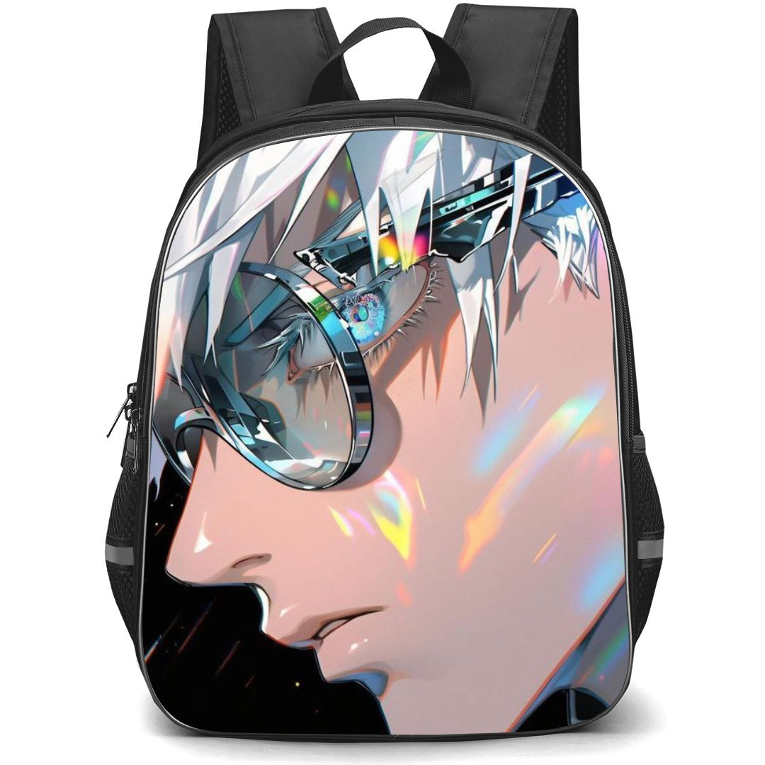 Jujutsu Kaisen Satoru Gojo School Backpack StudentPack - Satoru Gojo Side Portrait Black Background