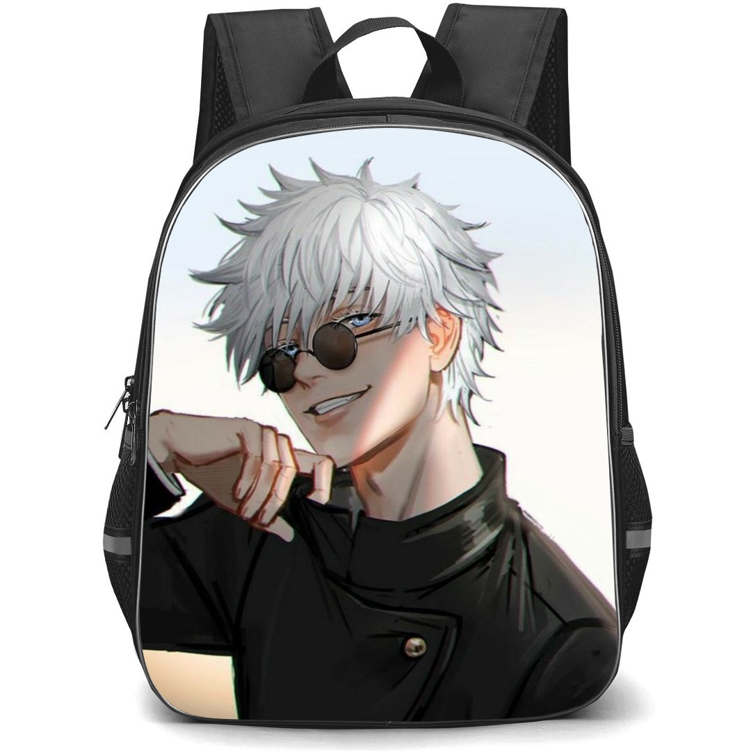 Jujutsu Kaisen Satoru Gojo School Backpack StudentPack - Satoru Gojo Smiling Portrait White Portrait