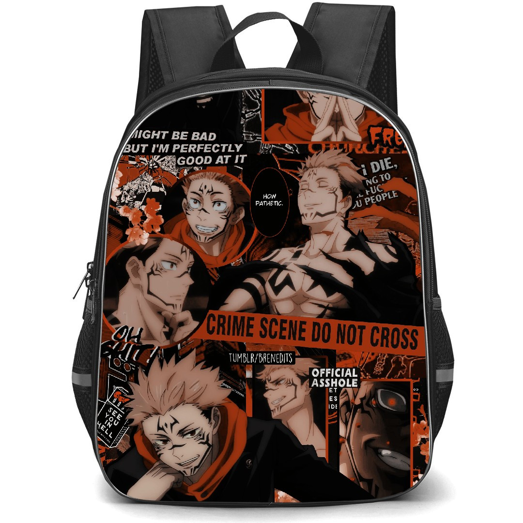 Jujutsu Kaisen Sukuna Backpack StudentPack - Sukuna Fierce Collage