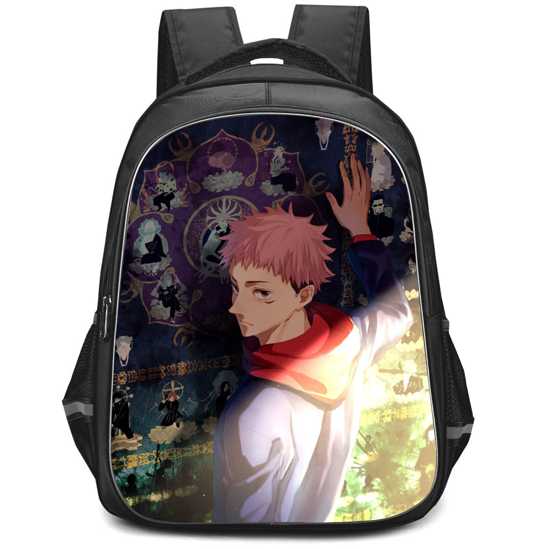 Jujutsu Kaisen Yuji Itadori Backpack StudentPack - Yuji Itadori Back Portrait