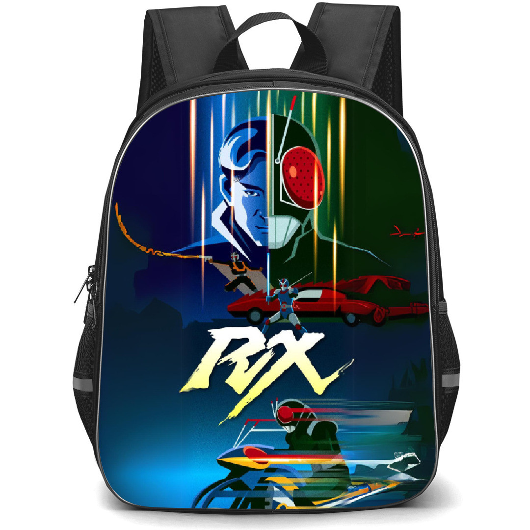 Kamen Rider Black RX Backpack StudentPack - Black RX Ride Motorcycle Poster