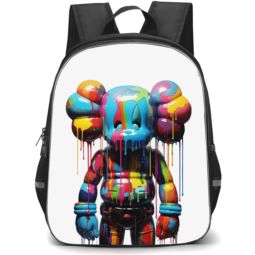Kaws School Backpack StudentPack - 3D Watercolor Art