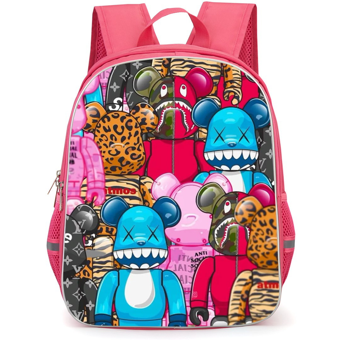 Kaws Backpack StudentPack - Kaws Cartoon Art Collage Poster