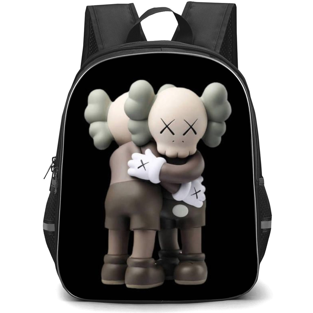 Kaws School Backpack StudentPack - Kaws Companions Together Black Background