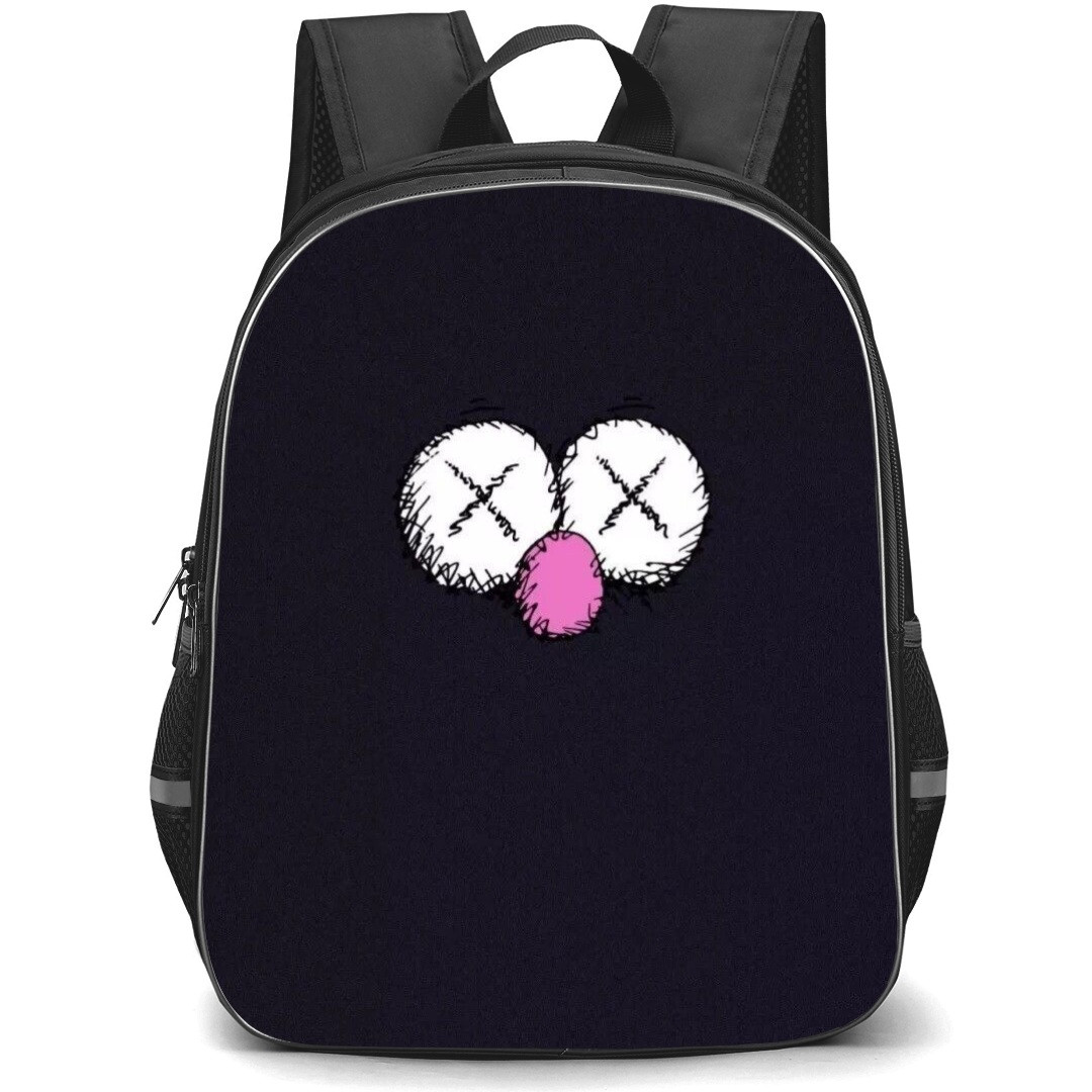 Kaws School Backpack StudentPack - Eyes In Black Background