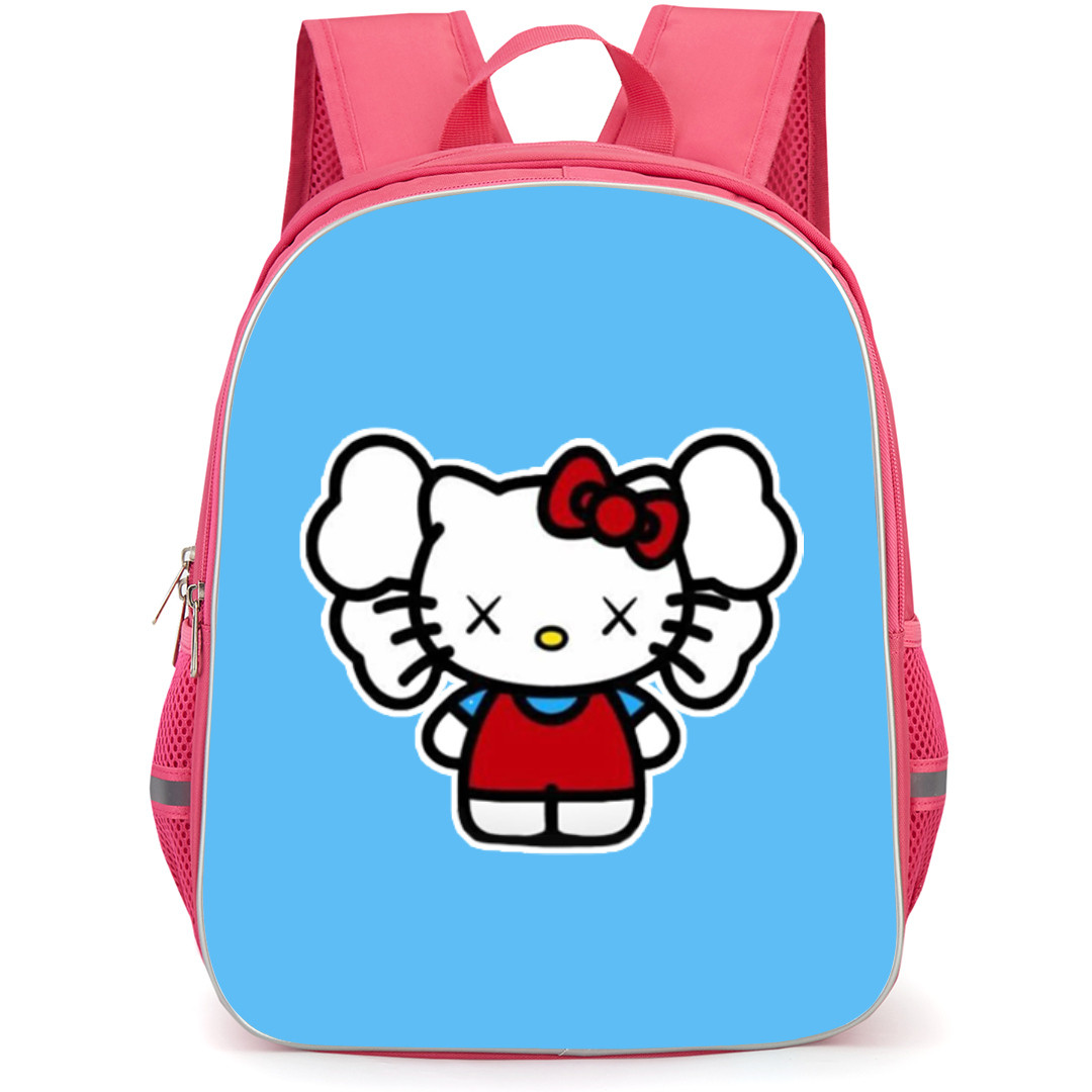 Kaws Backpack StudentPack - Kaws Hello Kitty Sticker