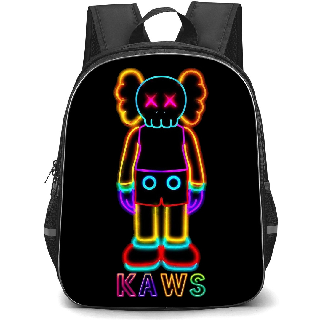 Kaws School Backpack StudentPack - Kaws Neon Art
