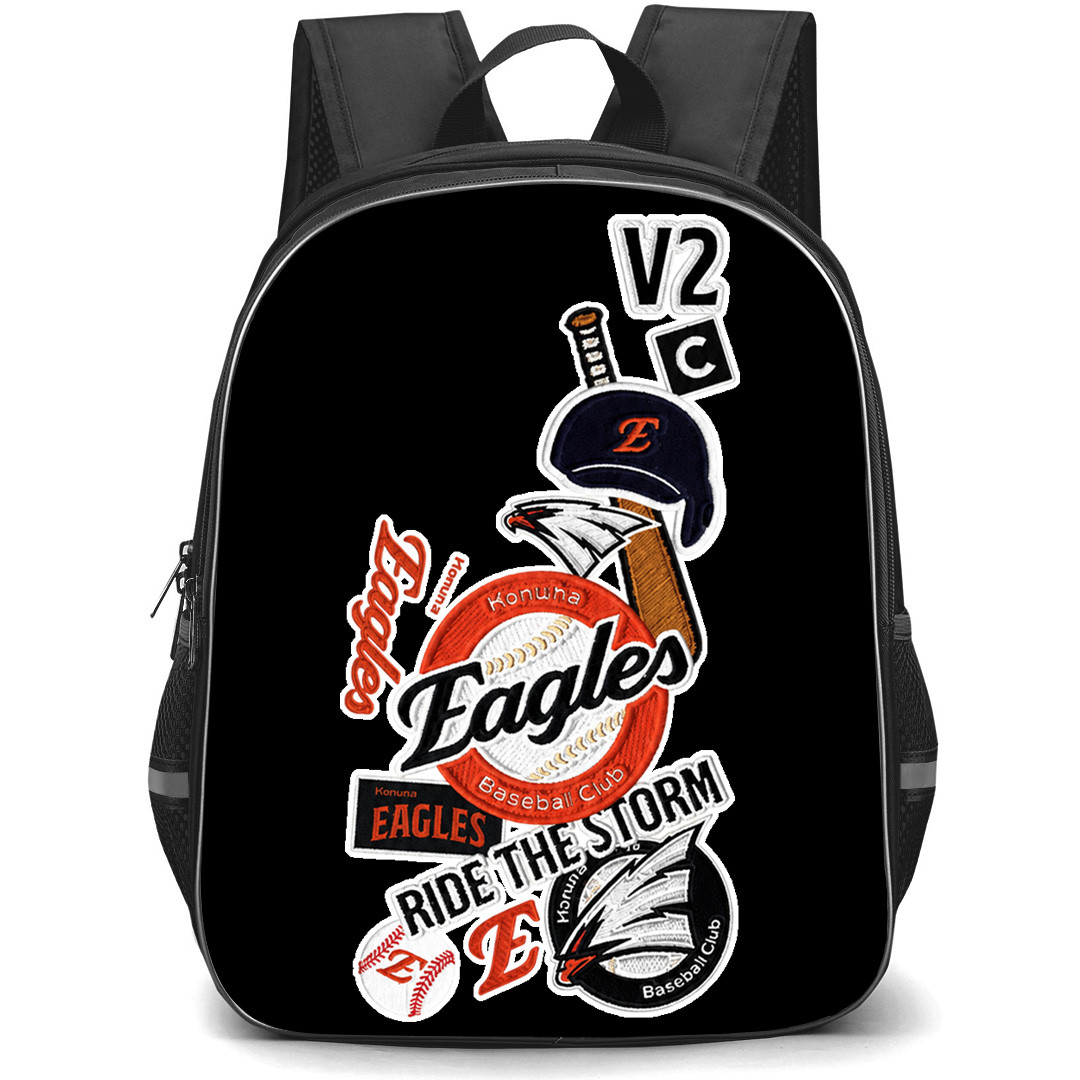 KBO Hanwha Eagles Backpack School Bag StudentPack - Hanwha Eagles Vintage Patch Collage Poster