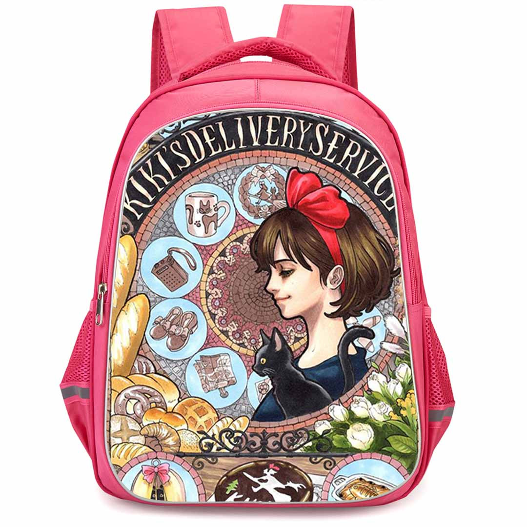 Kiki's Delivery Service Backpack StudentPack - Kiki's Delivery Service Hayao Miyazaki Art Anime Poster