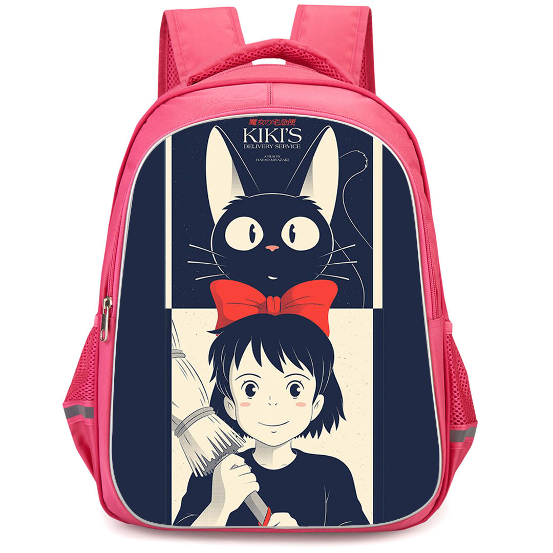 Kiki's Delivery Service Backpack StudentPack - Kiki's Delivery Service Kiki Jiji Illustration Art Poster