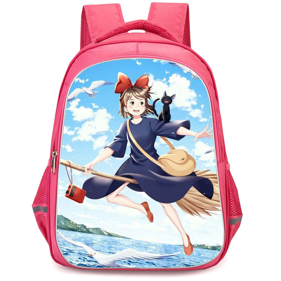 Kiki's Delivery Service Kiki Backpack StudentPack - Kiki Flying Over The River Poster