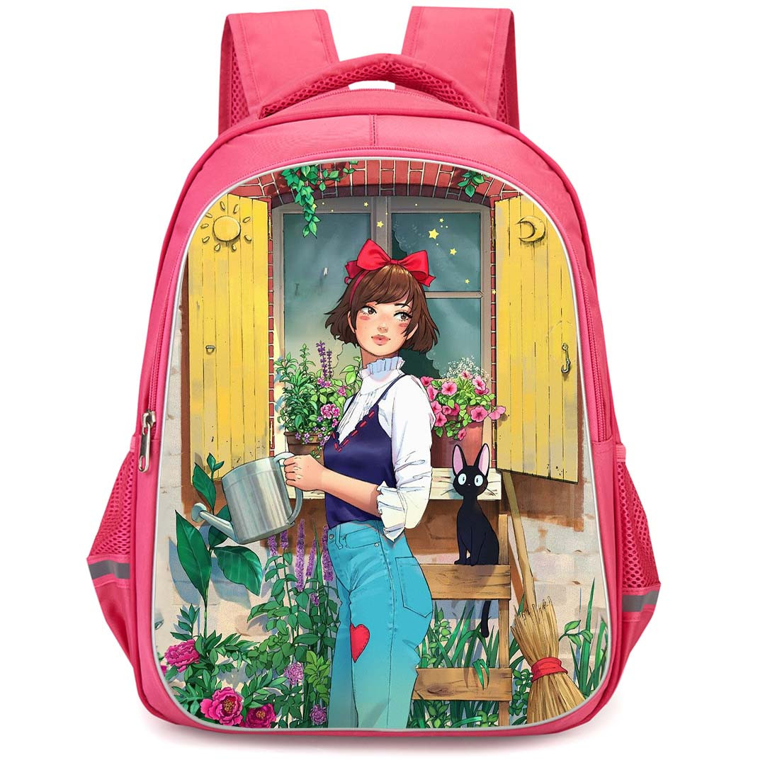 Kiki's Delivery Service Kiki Backpack StudentPack - Kiki Gardening Drawing Poster