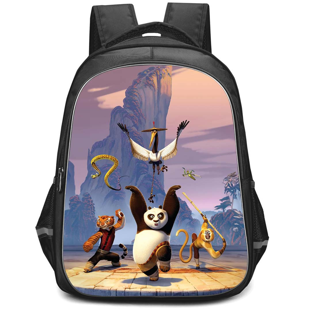 Kung Fu Panda Backpack StudentPack - Kung Fu Panda and Furious Five Characters Poster