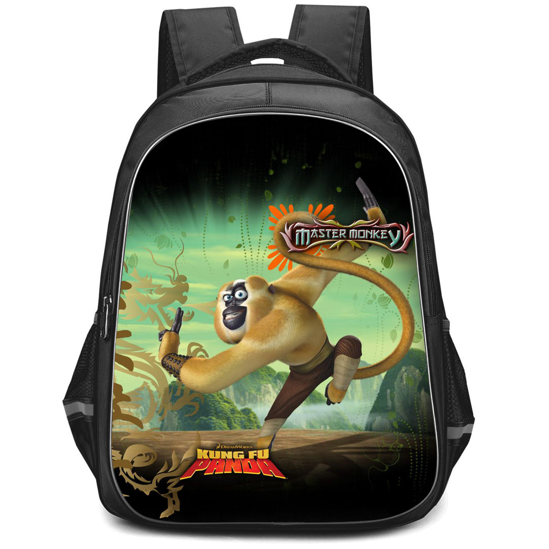 Kung Fu Panda Monkey Backpack StudentPack - Monkey On Kung Fu Panda Movie Poster 2008