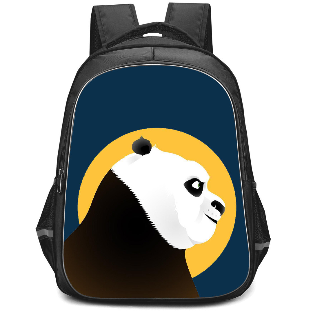 Kung Fu Panda Po Backpack StudentPack - Po Side Portrait Illustration On Sun