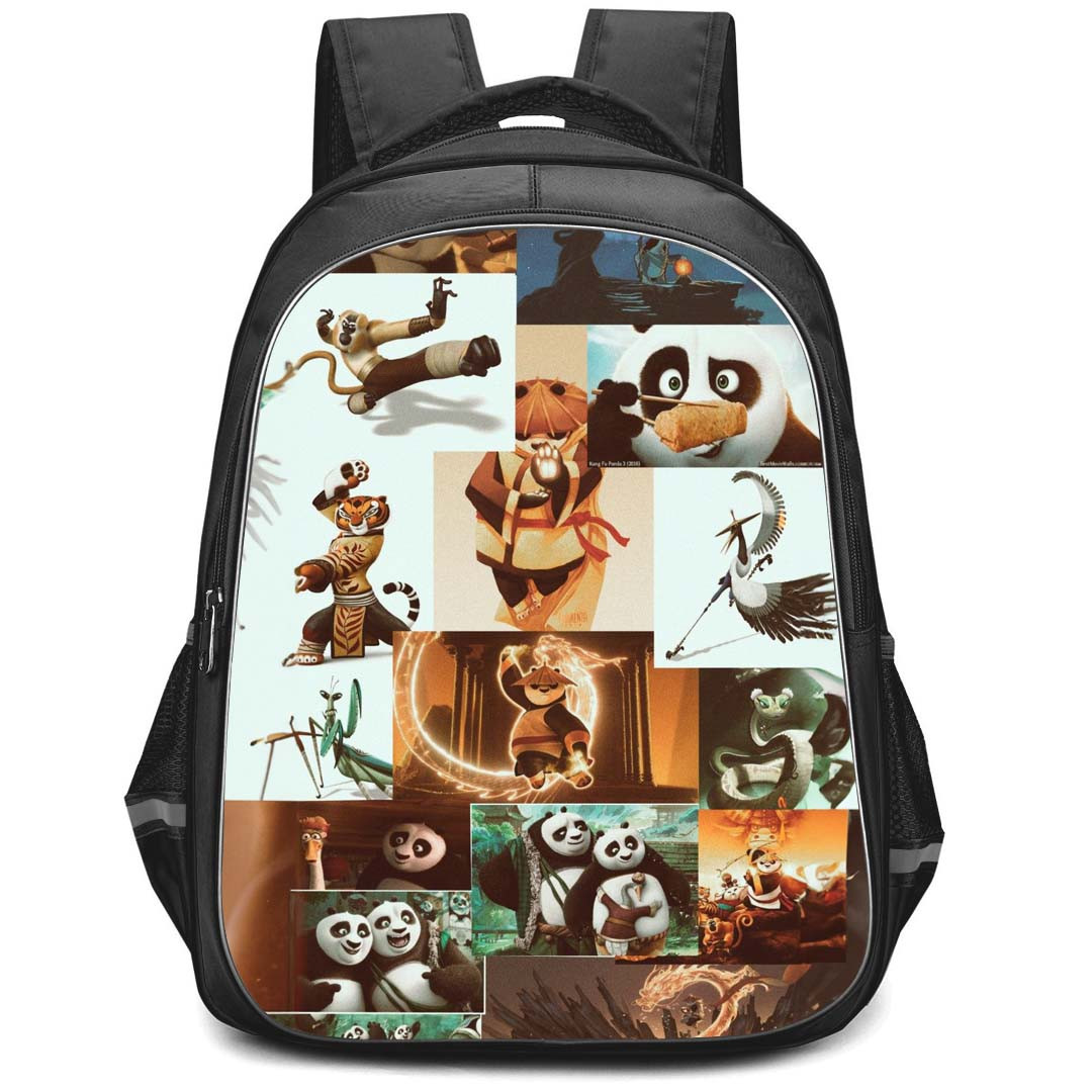 Kung Fu Panda Backpack StudentPack - Kung Fu Panda Retro Collage