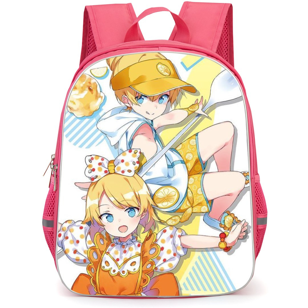 Kagamine Rin & Len Backpack StudentPack - Kagamine Rin & Len Lemon Costume Food Background