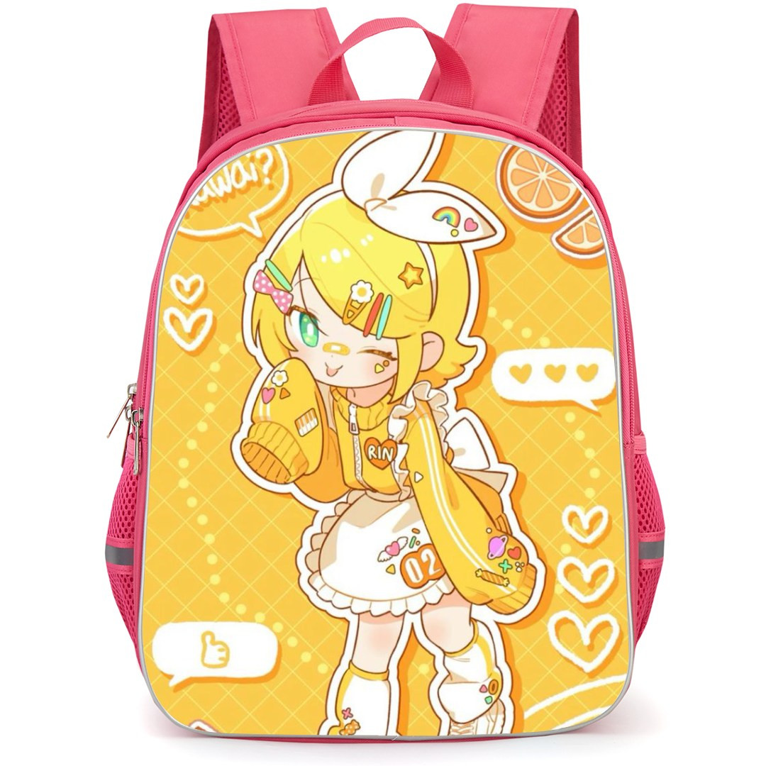 Kagamine Rin & Len Backpack StudentPack - Kagamine Rin & Len Kagamine Rin Kawai Chibi Art