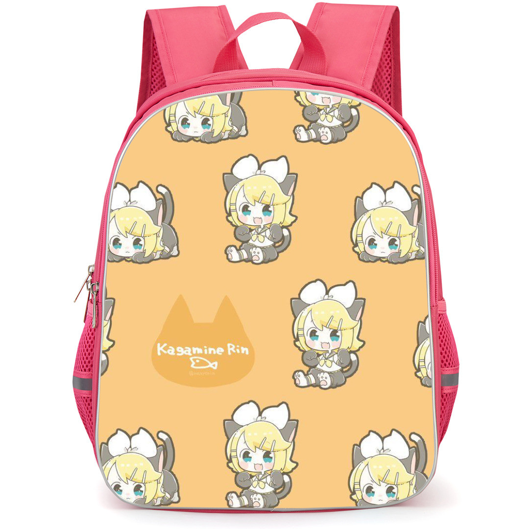 Kagamine Rin & Len Backpack StudentPack - Kagamine Rin & Len Kagamine Rin Pattern Art