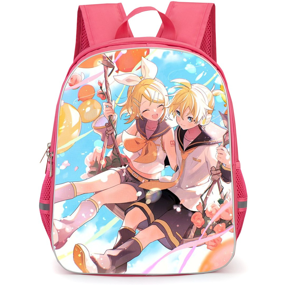 Kagamine Rin & Len Backpack StudentPack - Kagamine Rin & Len Swinging Portrait Sky Background