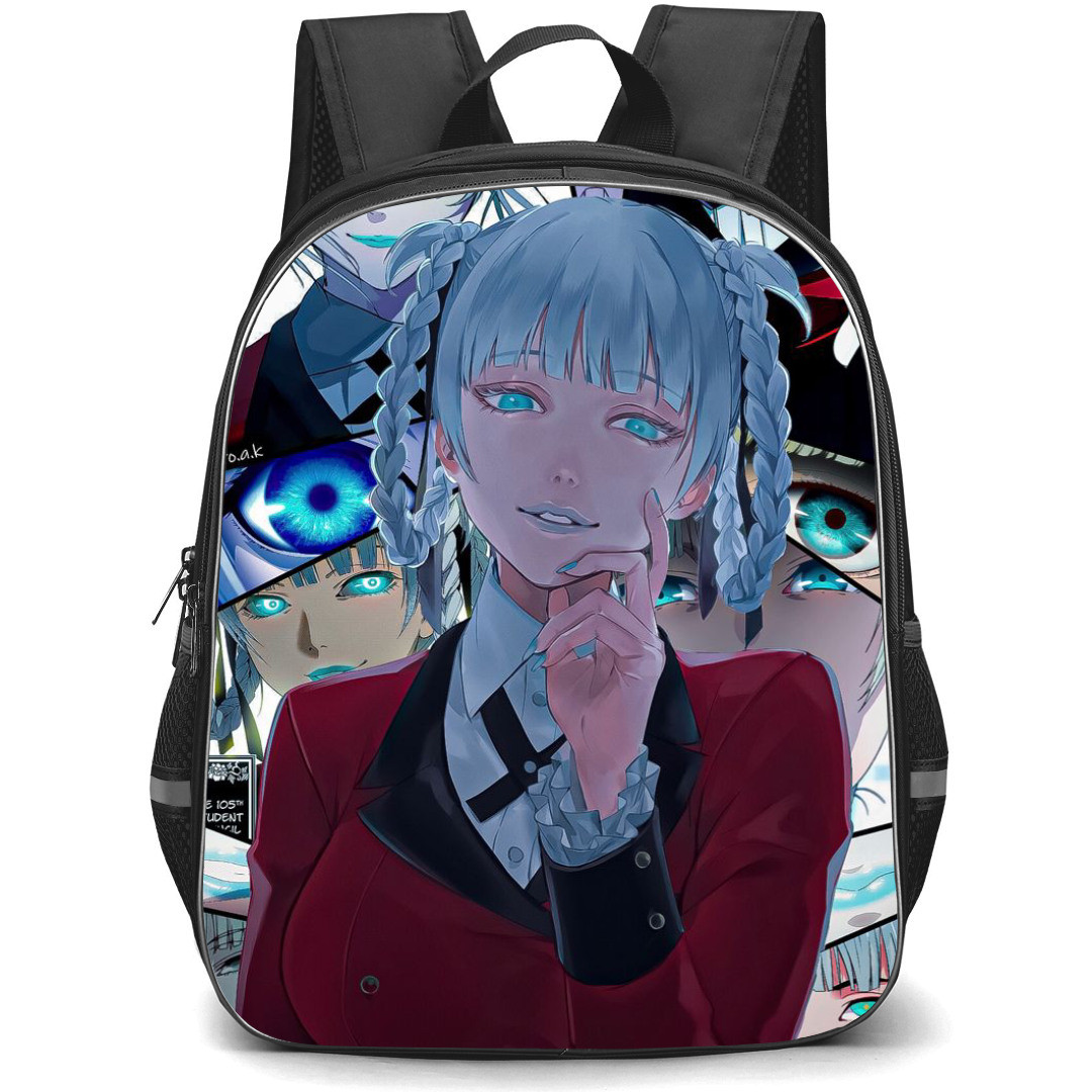 Kakegurui Kirari Momobami Backpack StudentPack - Kirari Momobami Comic Portrait Background