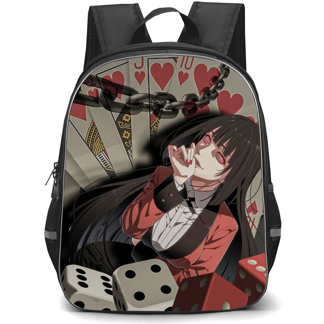 Kakegurui Yumeko Jabami Backpack StudentPack - Yumeko Jabami Dice and Cards