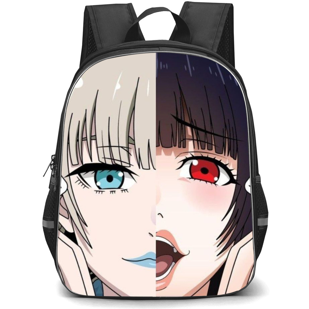 Kakegurui Yumeko Jabami Backpack StudentPack - Yumeko Jabami & Kirari Momobami Holding Cards