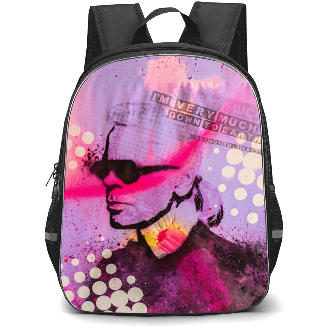 Karl Lagerfeld Backpack School Bag StudentPack - Down To Earth Pop Art Poster