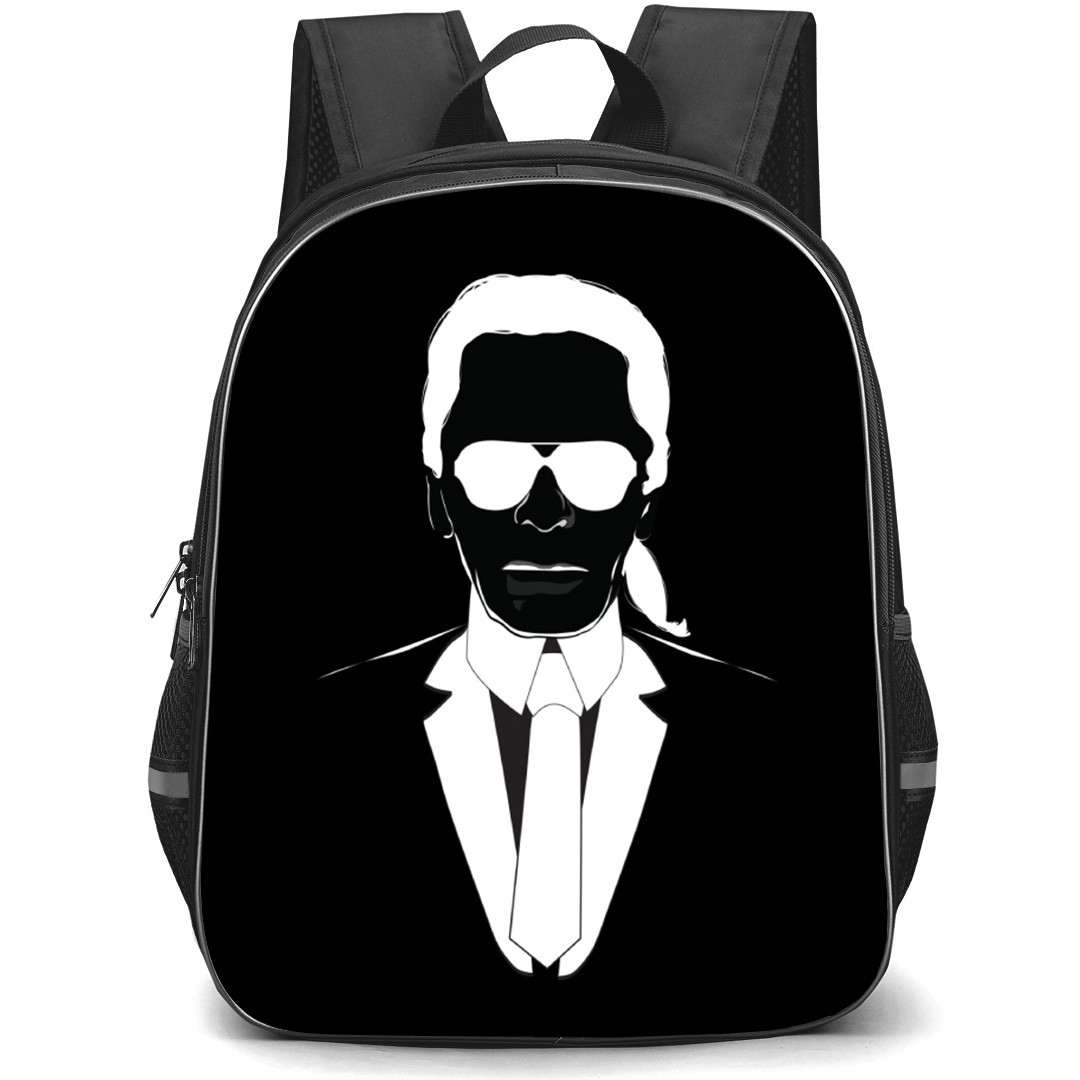 Karl Lagerfeld Backpack School Bag StudentPack - Vector Minimalist Portrait