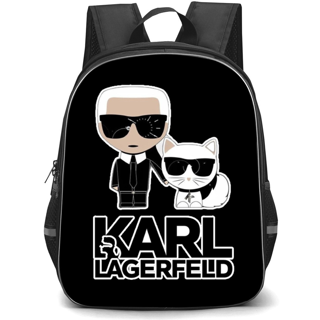 Karl Lagerfeld Backpack School Bag StudentPack - Wordmark Mascot Logo Sticker