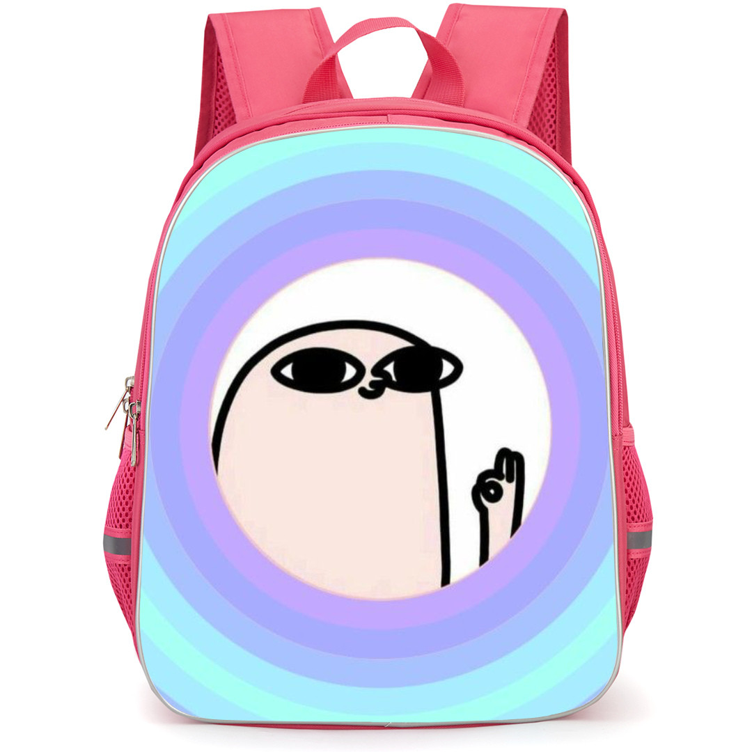 Ketnipz Backpack StudentPack - Ketnipz Cute Memes Aesthetic Funny Minimalist Art On Pastel Background