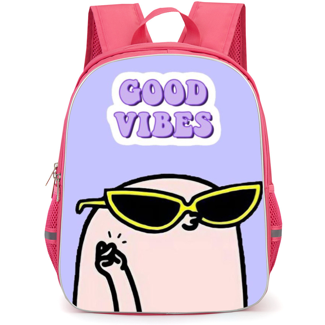 Ketnipz Backpack StudentPack - Ketnipz Good Vibes Sticker On Purple Background