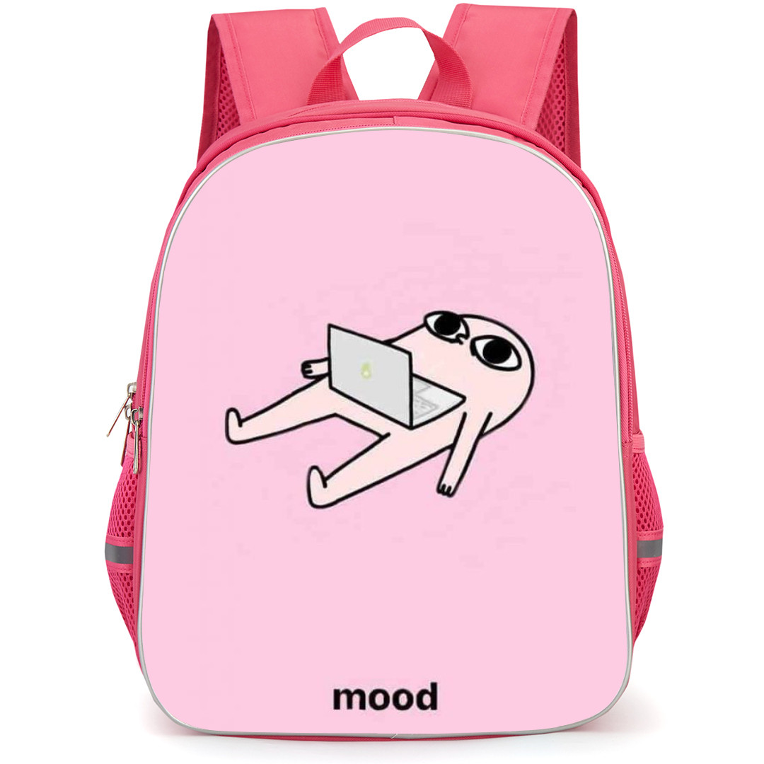 Ketnipz Backpack StudentPack - Ketnipz With Laptop Relaxing On Pink Background
